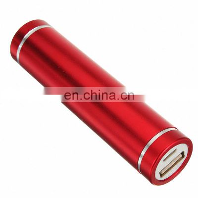 Real capacity aluminium low cost cylinder tube shape mobile portable battery charger 2000mah 2200mah 2600mah phone powerbank