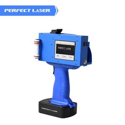Perfect Laser Handheld Small Barcode/QR Code/Expiry Date Inkjet Coder Printing Machine On Metal Wood photo-2