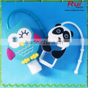 30ml,50ml lovely silicone holder, panda silicone holder, cute hand sanitizer bottle