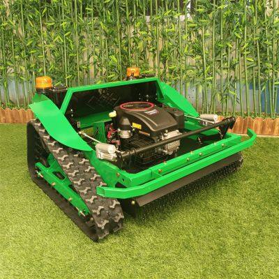 remote controlled crawler weeder made by Vigorun Tech, Vigorun cordless caterpillar lawn mower trimmer for sale