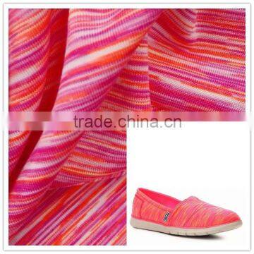 uv resistant rainbow colored spandex sportswear fabric for shoes