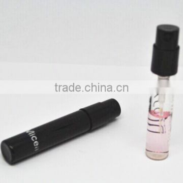 1.5ml 2ml 3ml glass perfume spraying bottle, gift set glass vial