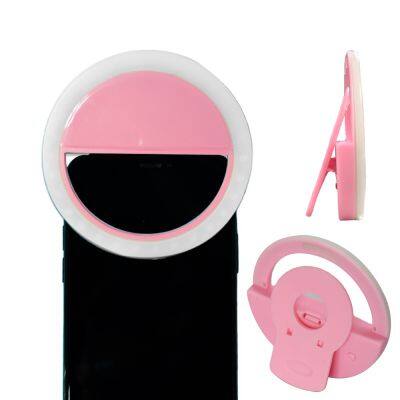 iSHINE 2024 New Led  Fill Photo Ringlight Cheap Wholesale Mobile Small Mini  Handy Usb Selfie Flash For Ring Clip Iphone