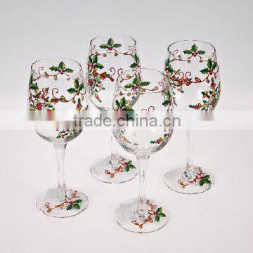 CE/EU/FDA/SGS/LFGB HIGH QUALITY CHRISTMAS DECORATION WINE GLASS DESIGNS photo-2
