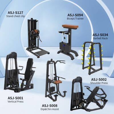 Commercial Pin Loaded Gym Machine Fitness Equipment For Legs Back Chest Shoulder Arms Training