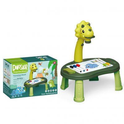 Erasable Plastic Drawing Board Toy for 2-4 Year Olds Children's Painting Projector for Ages 5-7 Years