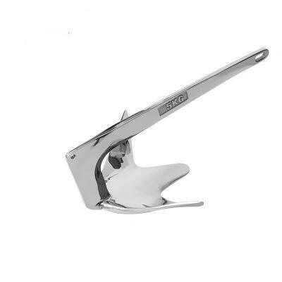 Heavy Duty Marine Grade Polished 316 Stainless Steel Bruce Style Claw Force Boat Anchor photo-5
