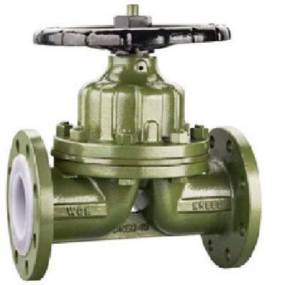 Diaphragm Valve G41J--PN10/PN16 Flange Ductile Iron Rubber Soft Seal Anti-Corrosion Manual Diaphragm Shutoff Valve photo-6
