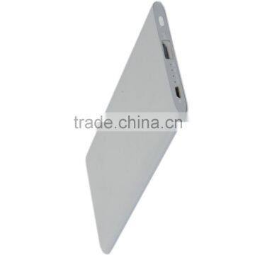 Free Sample Portable Ultra Slim Power Bank 5000mah Portable 5v Lipo Battery Power Bank photo-2