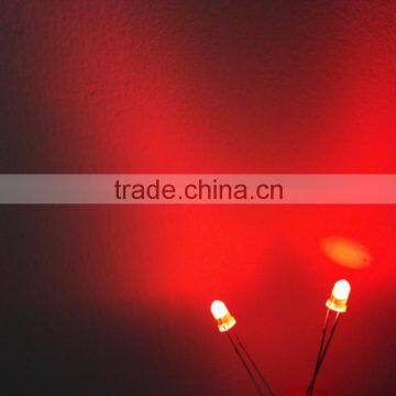 3mm Diffused Red Round Led Lamp 625nm photo-5