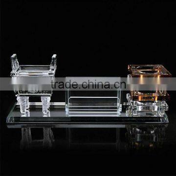 quaint crystal pen holder for office decoration & chinese style