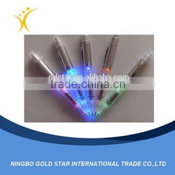 Plastic Promotional Gift Multi LED Light Pen/plastic Pen