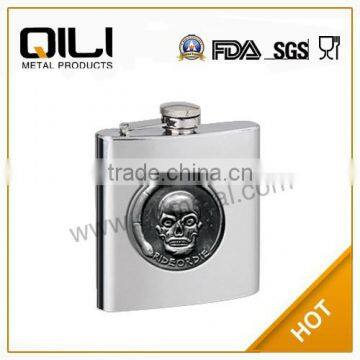 Novelty whisky stainless steel hip flask