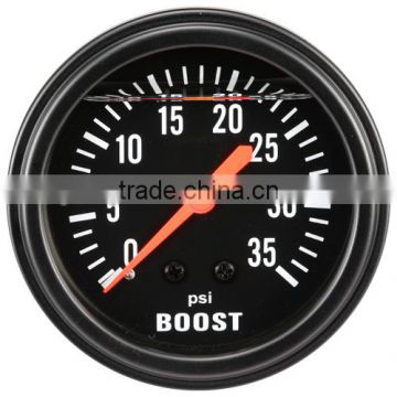 65mm Black Face LiquidFilled Mechanical Boost Gauge for diesel 0~35PSI