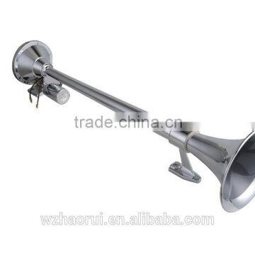 12V/24V Car Single Tube Electric Air Horn Car Modified Horn Chrome-plated.