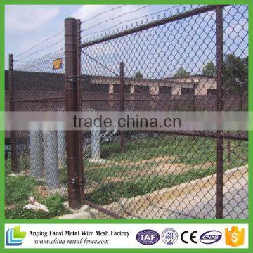 China 2015 Hot Sale Black Pvc Coated Perimeter Security Removable Chain Link Fence photo-6