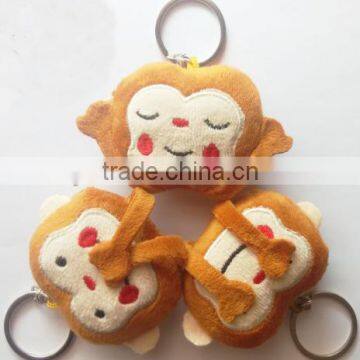 Free samples Plush emoji monkey keychains/New Emoji Key Chain 3Styles Cute Emoji Monkey