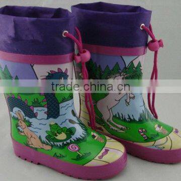 Children Rubber Rain Boots Wellie Boots