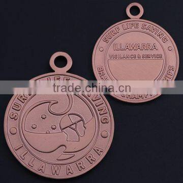 1.78" size, bronze plated, 50 years celebrating football medals and trophies