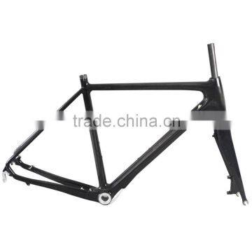 2016 carbon disc brake cyclocross frame cyclocoss bike carbon frame OEM price wider tire