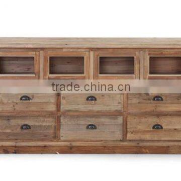 vintage style kitchen reclaimed wood sideboard