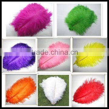 Celebration decorating dyed Ostrich Feather, dyed colourful feather wholesale