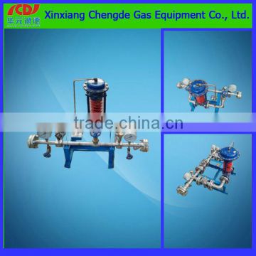 Two stage nitrogen gas pressure regulator