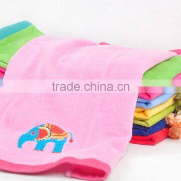 High Quality 100% Cotton Organic Satin Border Bath Towel 100% Cotton photo-2
