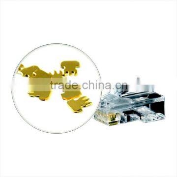 JVCOM RJ45 UTP Modular Plug for Cat5 Cable Connector Plug Solid Pure Copper photo-3