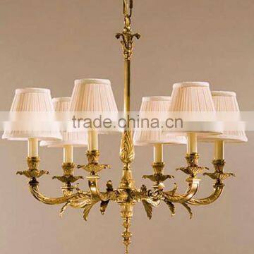 6 light new brass pendant lamp simple for hotel