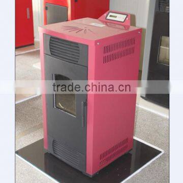 Bordeaux color pellet stove