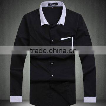 Alibaba supplier oem men slim casual long sleeve shirt