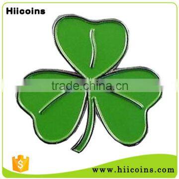 Lucky Shamrock Green Gold Enamel Tone Metal Lapel Pin