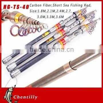 With 18 years experience Hot selling high quality carbon fiber Hand short fishing rod