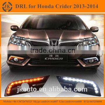 With Yellow Turn Signal High Power LED DRL Super Quality Daytime Running Light for Honda Crider 2013-2014