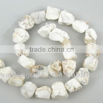 13-15*18-22mm Natural A grade White Opal rough gemstone for jewelry making