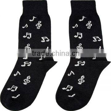 Custom music note novelty socks wholesale