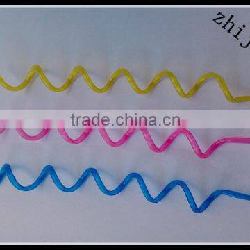 PVC colored drinking straws with different shape