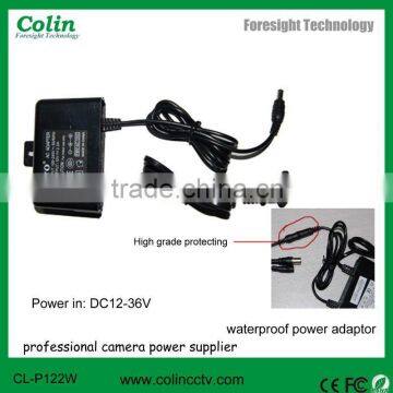 High quality DC12V 2A waterproof stably power cctv adaptor