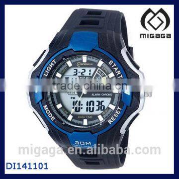 Sport Digital Watch with Alarm Stopwatch Chronograph Blue