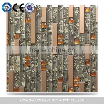 Attractive Designs Bathroom Flooring Mosaic Tile Glass Mosaic