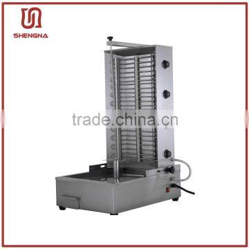 High quality stainless steel commercial 2 burners electric shawarma