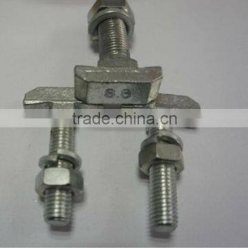 nonstandard T-shaped bolts zinc plated