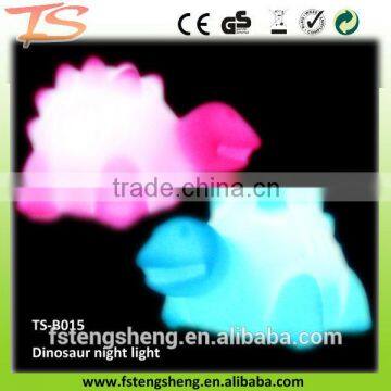 Custom design cute soft pvc led toy, animal shaped night lights