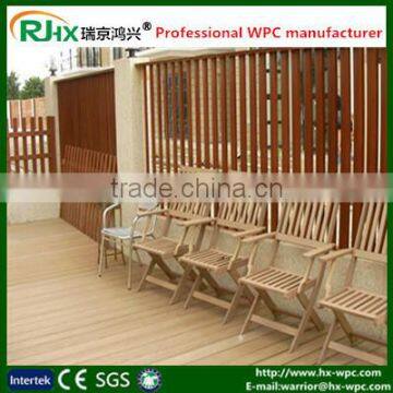 Composite decking with hollow/round hole/solid design /outdoor decking floor