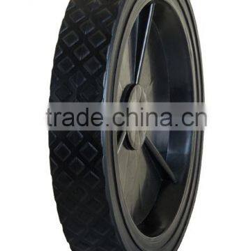 9 inch plastic wheel for garbage bin, trolley, air compressor