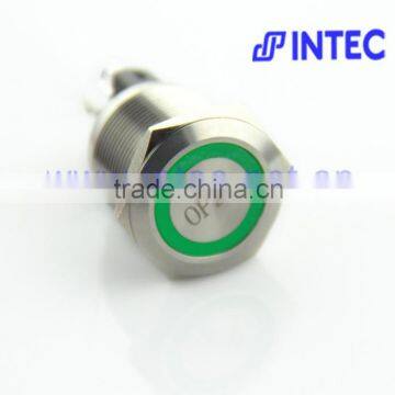 22mm metal switch, LED and Momentary Switch, with the character of OPEN switch,