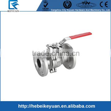 1/2-14 inch ANSI 150LB Stainless Steel Flange Ends Ball Valves