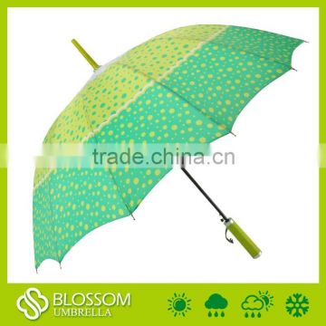 Cheap Green custom made rain umbrella