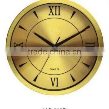 large size metal clock, promotional analog metal wall clock